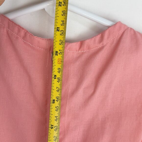 NEW GIRLS SIZE 5T PLEATED PINK COTTON DRESS BELT WAIST SLEEVELESS - Picture 10 of 12